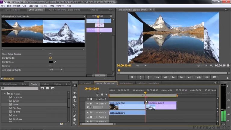 Adobe Premiere Pro CC Tutorial | Adjusting Video Transitions