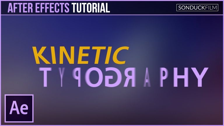 After Effects Tutorial: Kinetic Typography Motion Graphics