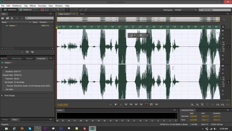 How to Change Adobe Audition CS6 Color Scheme
