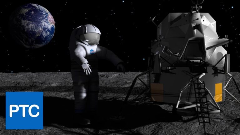 Photoshop CS6 3D: Moon Walk Scene.