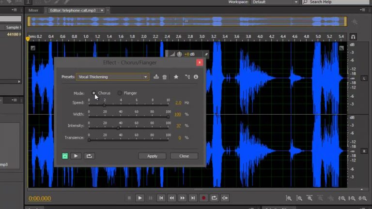 Vocal Thickening – Adobe Audition CS6 Tutorial
