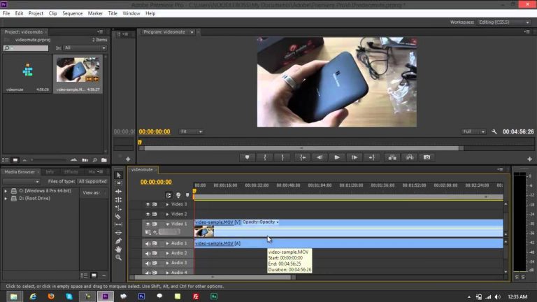 3  Methods of Removing Audio from Video Clip on Adobe Premiere Pro CS6