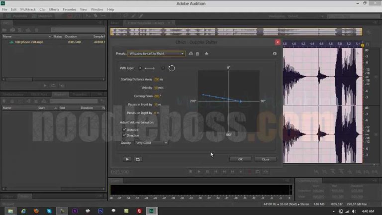 Doppler Shifter – Adobe Audition CS6 Tutorial