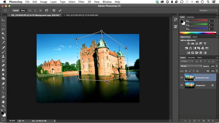 Adobe Photoshop CC Tutorial | Perspective Warp