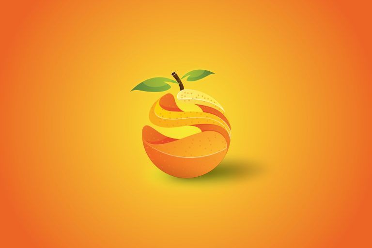 Illustrator Tutorial | Orange 3D Logo Graphic Design