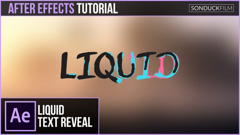 After Effects Tutorial: Liquid Text Effect – Motion Graphics