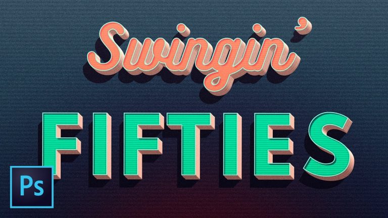 Create an Amazing 3D Retro Text Effect in Photoshop CC