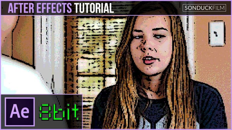 Create the 8BIT EFFECT for Video Footage | After Effects Tutorial