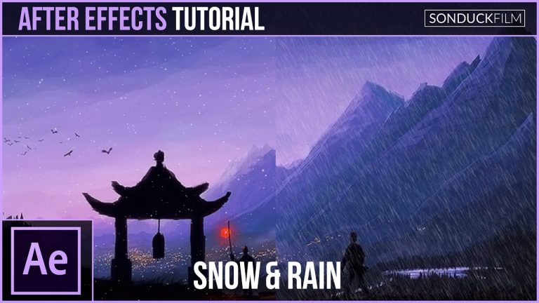 After Effects Tutorial: Create SNOW and RAIN with Particles