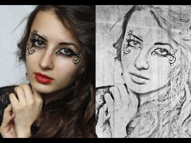 photo to sketch effect in photoshop