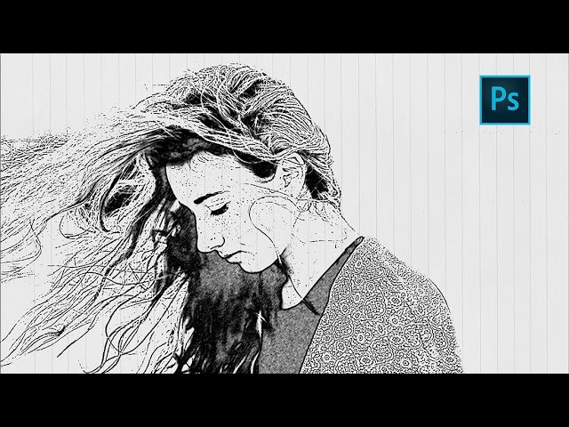 Photoshop Sketch Effect Tutorial | How to Turn photo into pencil drawing