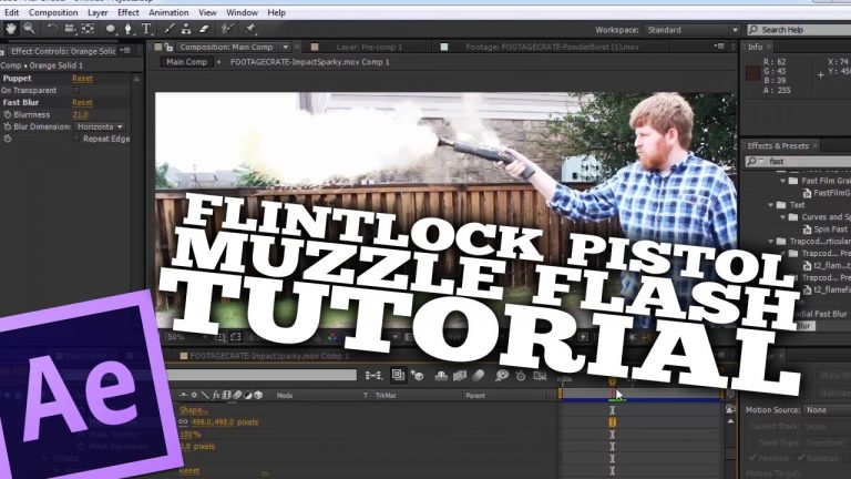 Flintlock Pistol Muzzle Flash – After Effects Tutorial