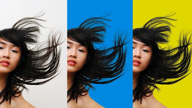 How to select and cut out hair in photoshop to change background