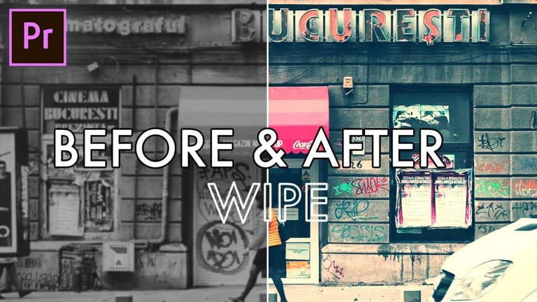 How to create a BEFORE and AFTER Wipe Transition Effect in Adobe Premiere Pro (CC 2017 Tutorial)