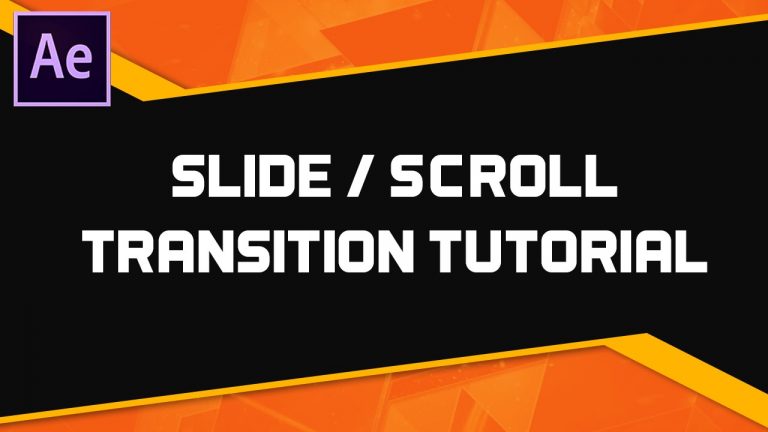 Simple Slide Transition in After Effects – Complete After Effects Tutorial