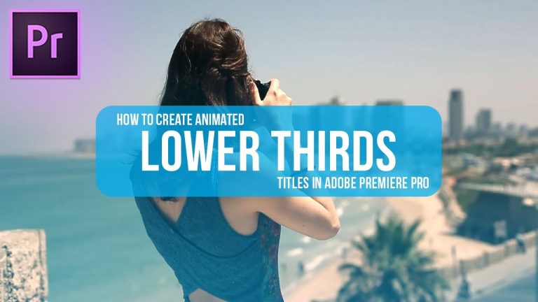 How to make animated LOWER THIRDS titles in Adobe Premiere Pro (CC 2017 Tutorial) (No After Effects)
