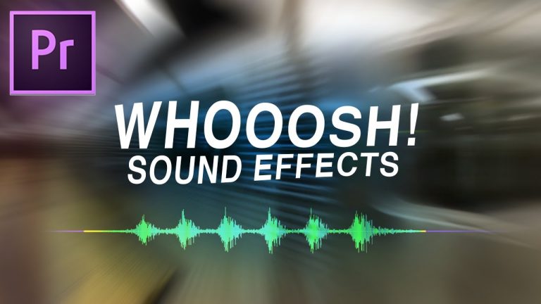 How to Add Whoosh Transition Sound Effects to Videos in Adobe Premiere Pro CC (Editing Tutorial)