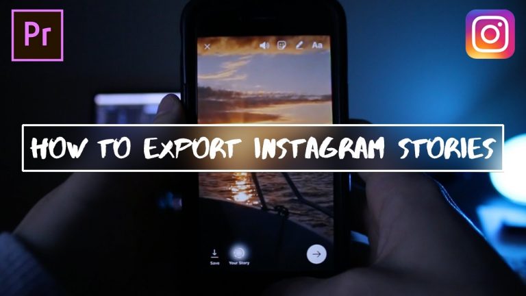How to Export Vertical Videos for Instagram Stories in Adobe Premiere Pro (CC 2017 Tutorial)