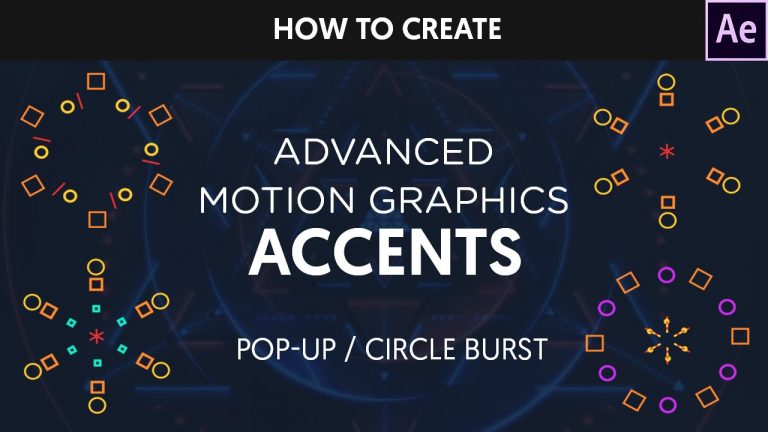 After Effects Tutorial : Animated Circle Burst / PopUps