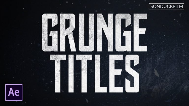 Create Grunge Titles – Motion Graphics After Effects Tutorial