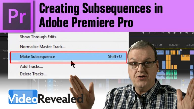 Creating Subsequences in Adobe Premiere Pro