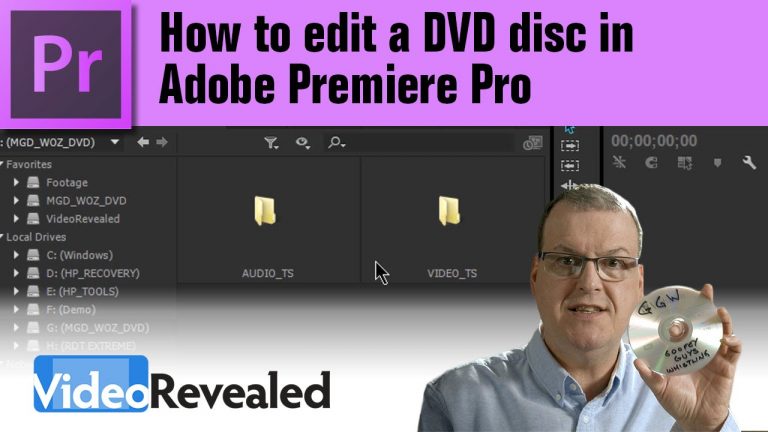 How to edit a DVD disc in Adobe Premiere Pro