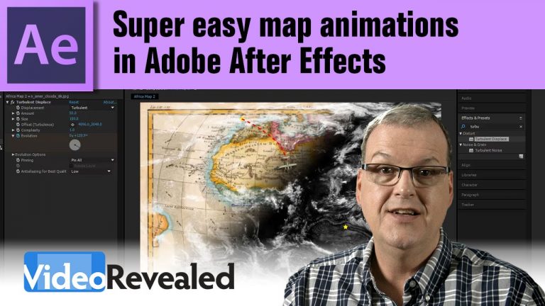Super easy map animations in Adobe After Effects
