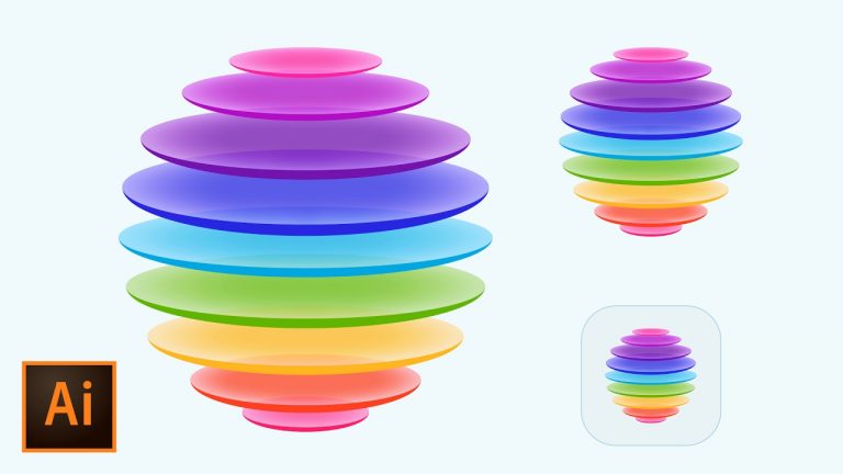 Colorful iOS Style App Icon in Adobe Illustrator CC (How to Create an Icon for an App)