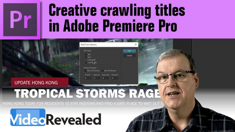 Creative crawling titles in Adobe Premiere Pro