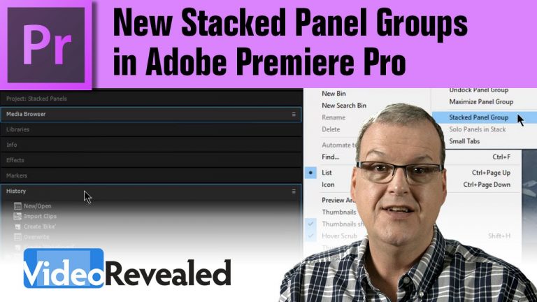 New Stacked Panel Groups in Adobe Premiere Pro