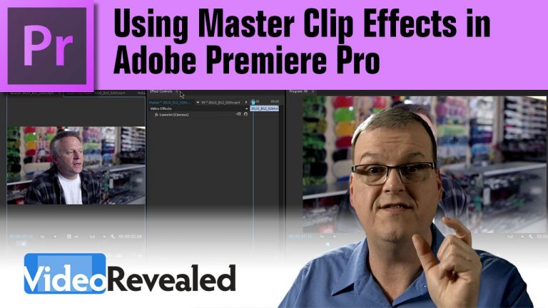 Using Master Clip Effects in Adobe Premiere Pro