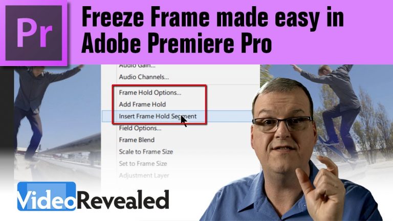 Freeze Frame made easy in Adobe Premiere Pro