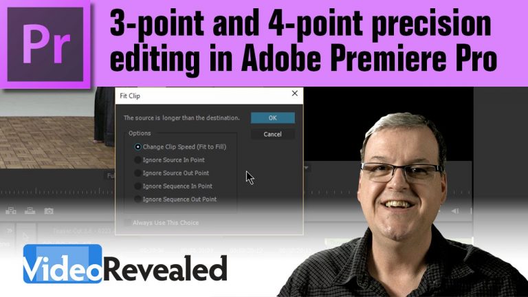 3-point and 4-point Precision Editing in Adobe Premiere Pro