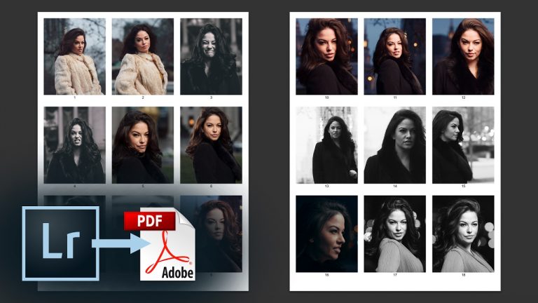 Export a PDF Contact Sheet from Lightroom CC – How to add a Watermark, Captions, & More
