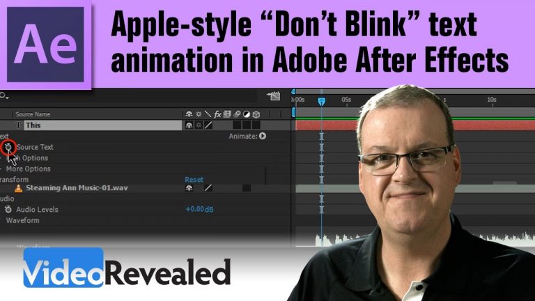 Apple-style “Don’t Blink” text animations in Adobe After Effects