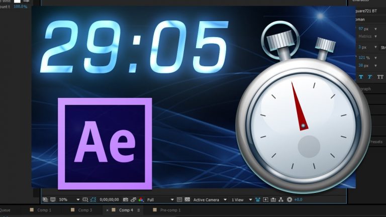 Countdown Timer After Effects | EASY TUTORIAL