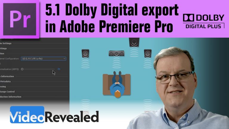 5.1 Dolby Digital export options in Adobe Premiere Pro
