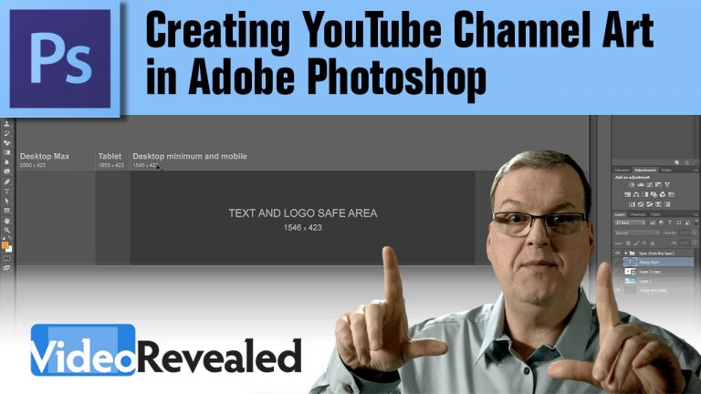 Creating YouTube Channel Art in Adobe Photoshop