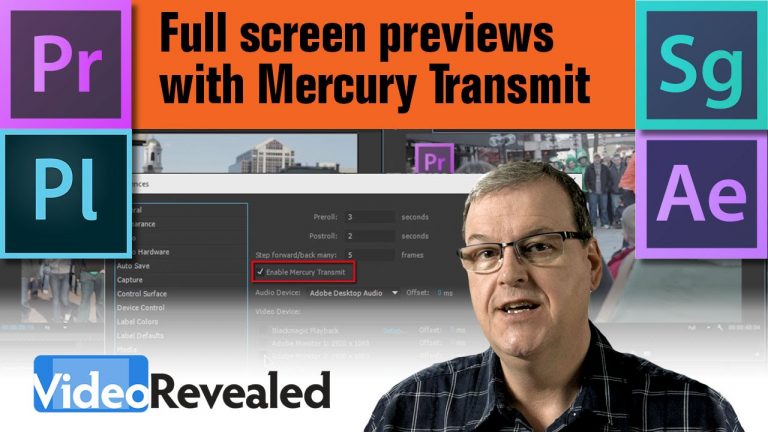 Full screen previews with Mercury Transmit