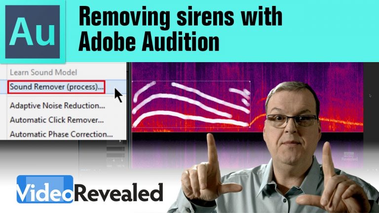 Remove sirens with Adobe Audition