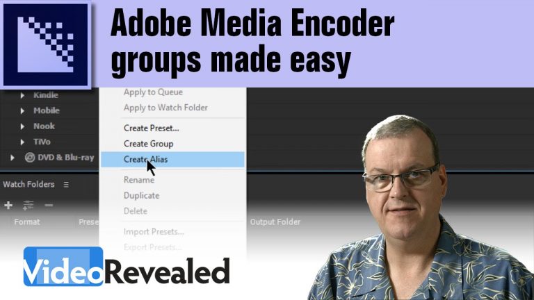 Adobe Media Encoder groups made easy