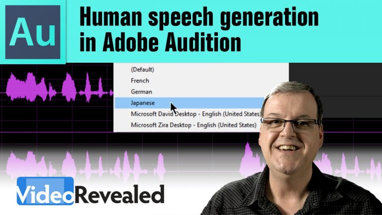 Human speech generation in Adobe Audition