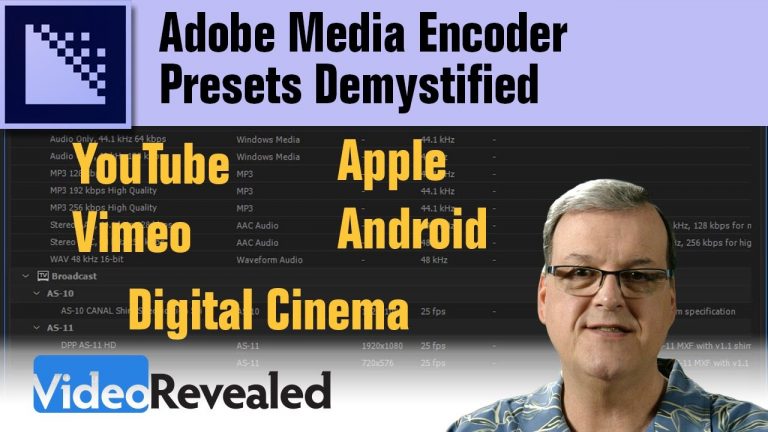 Adobe Media Encoder Presets Demystified