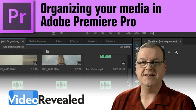 Organizing your media in  Adobe Premiere Pro