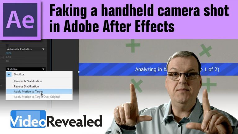 Faking a handheld camera shot in Adobe After Effects