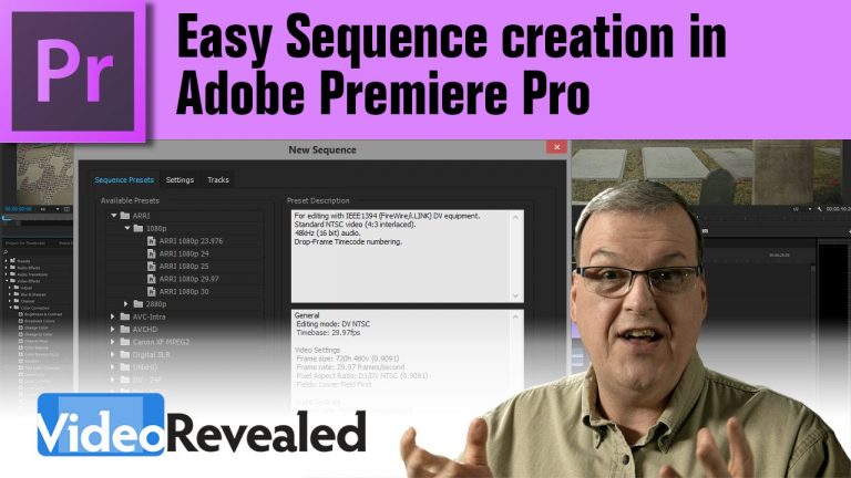 Easy Sequence creation in Adobe Premiere Pro