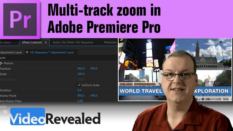 Multi-track zoom in Adobe Premiere Pro