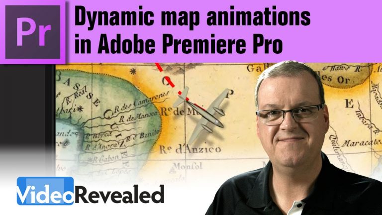 Dynamic map animations in Adobe Premiere Pro