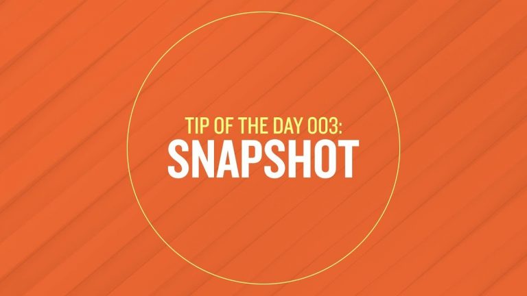 Tip 003 – Snapshot in After Effects