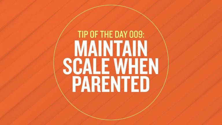 Tip 009 – Maintain Scale When Parented in After Effects